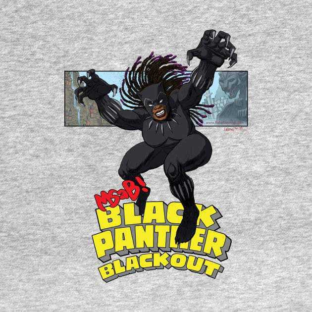 MSAB! BlackPanther Blackout cut out w/logo design by LeighWalls